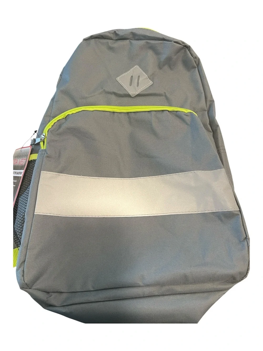 Gray and Neon Yellow Accent Backpack for Men